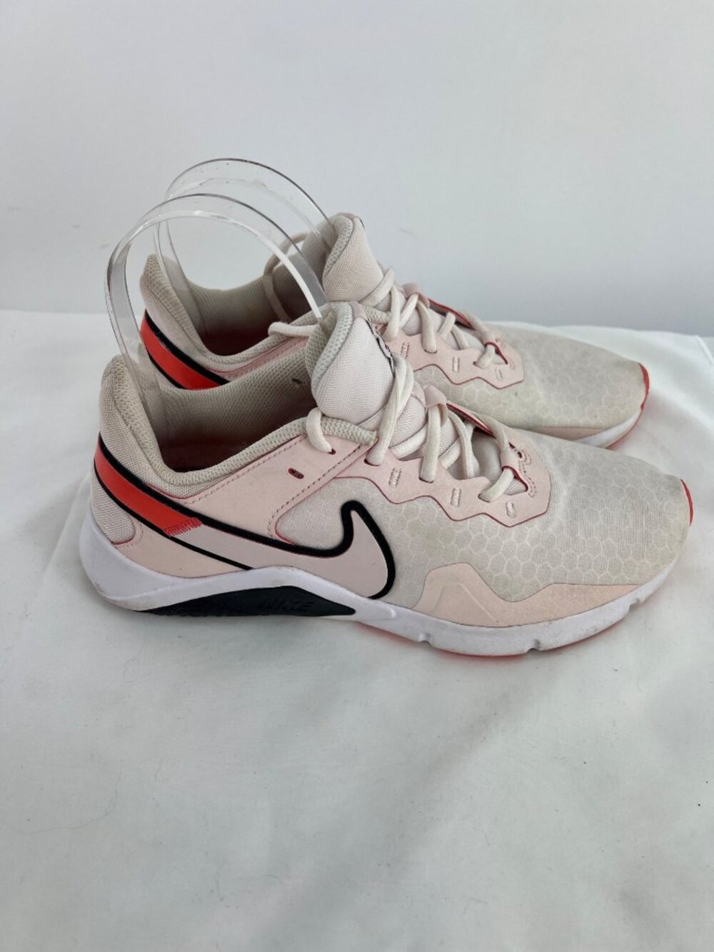Pink and white Nike Legend Essential 2 womens 8.5